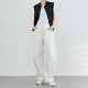 显瘦休闲裤 直筒拖地裤 春 小个子白色牛仔裤 奕兮宽松显瘦阔腿香蕉裤