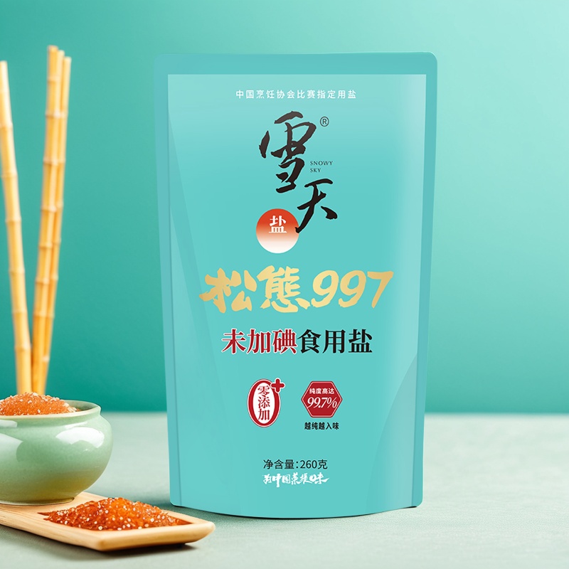 雪天997生态盐零添加食用盐