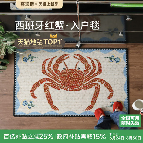 赛波斯中古轻法式入户毯进门地垫