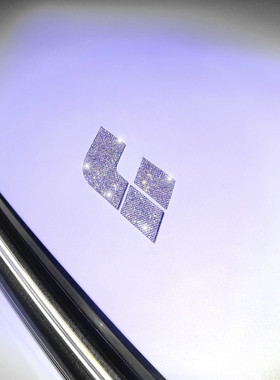 适用于理想L6L9L7Li8钻石车标贴改装方向盘装饰车贴钻石镶钻内饰