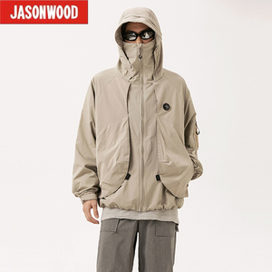 Jasonwood/坚持我的夏季美式户外运动休闲冲锋机能工装外套防晒衣