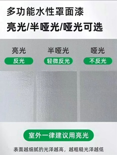 半哑光亮光水性透明罩面漆光油真石漆涂料彩绘防水抗污防尘罩光漆