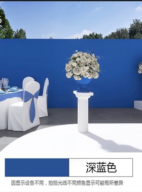 深蓝色宴会patty婚礼现场聚会民宿装修装饰涂料 墙面漆乳胶漆面漆