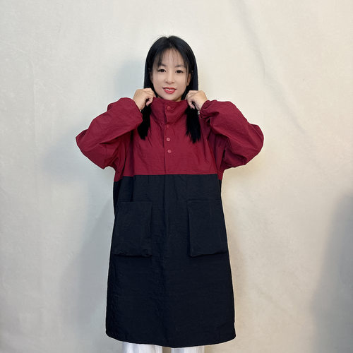 新款翻领防泼水防油渍围裙