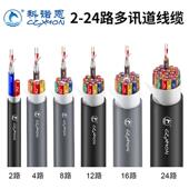 CZXYON科诺恩四路舞台录音棚多信道话筒音频线缆4路NC MS4AT