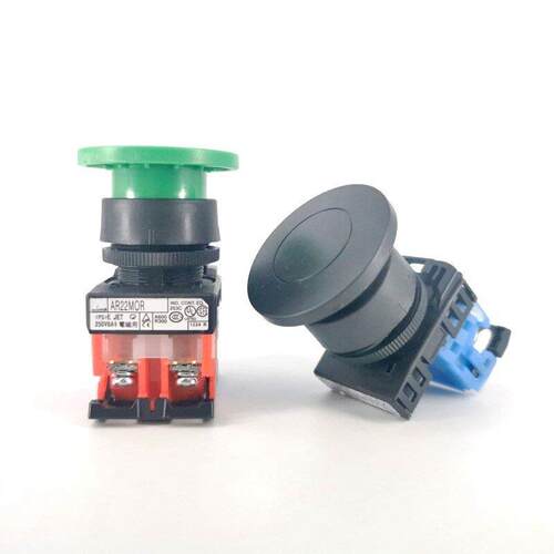 AR30M0R-10G11R/W/S/Y/B蘑菇头启动按钮M5R复位按钮AR22MOR