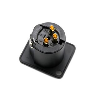 Amphenol 三芯XLR安装 座 美国安费诺卡侬3芯卡农母插座AC3FDZB