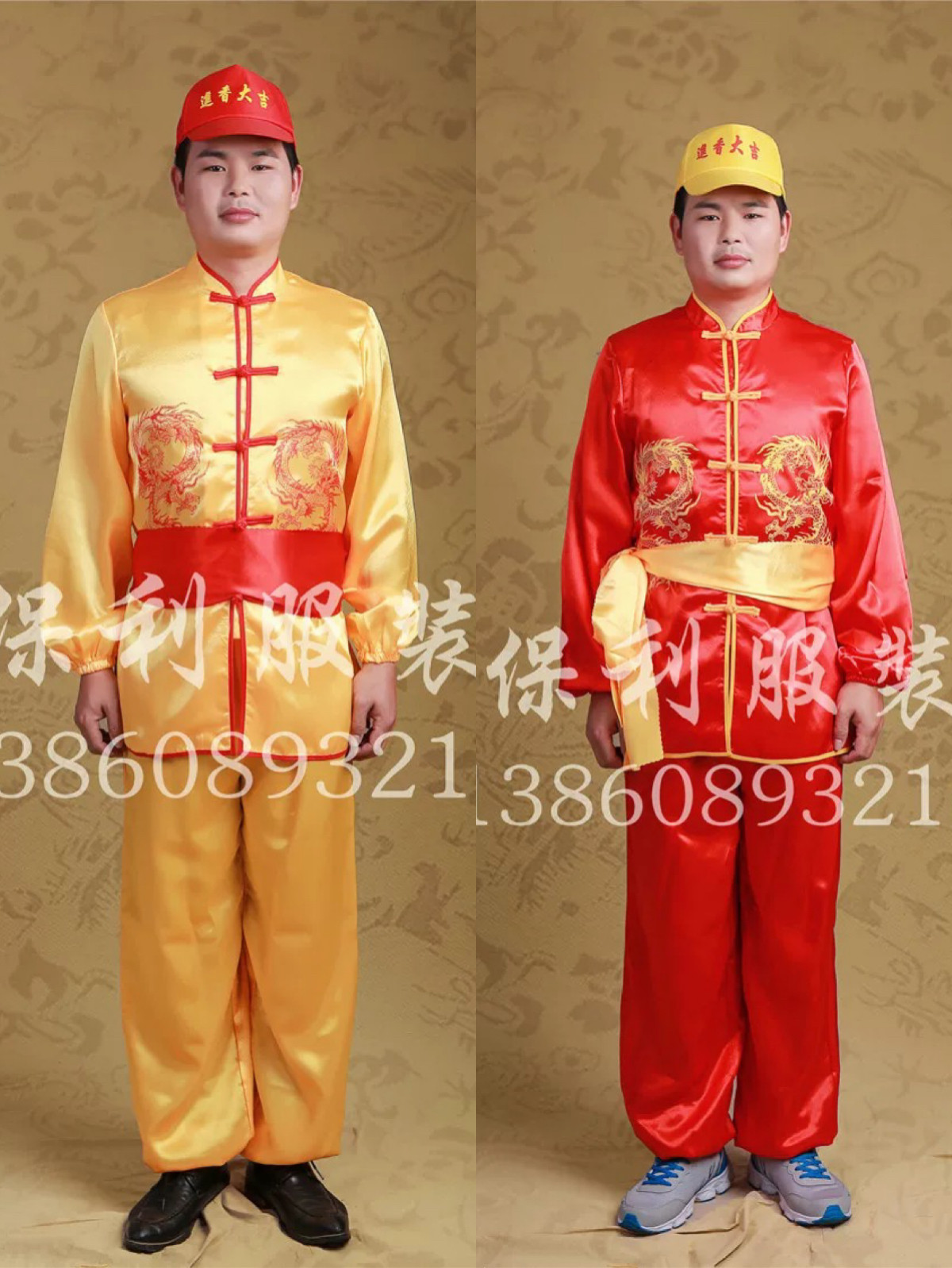 新款成人打鼓服演出服腰鼓服中国风男女款民族风舞蹈表演秧歌服
