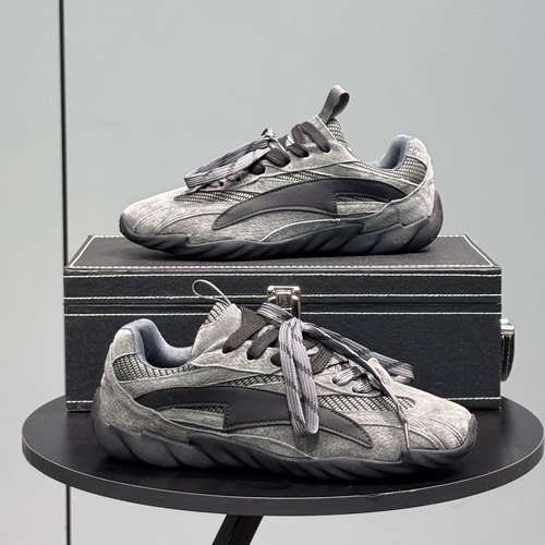 德训鞋男款2025新款秋季真皮阿甘鞋时尚百搭软底系带低帮休闲鞋子