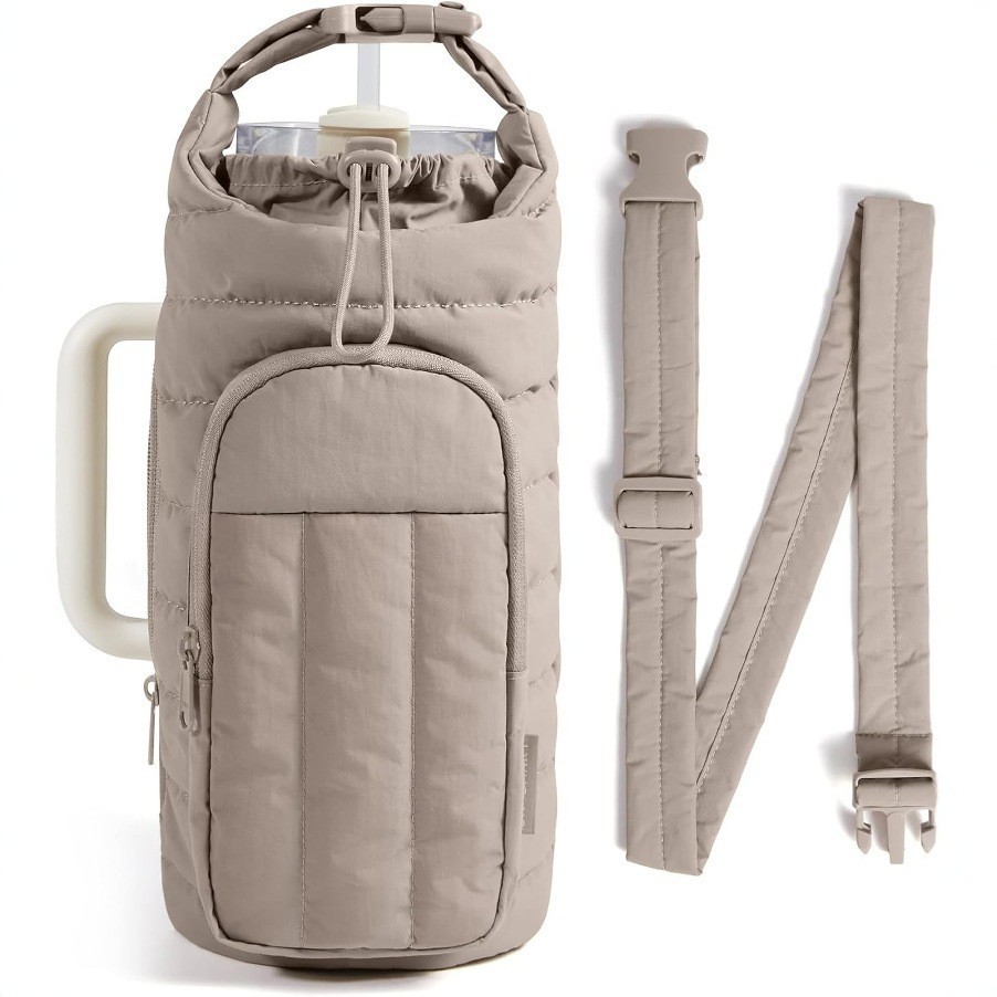 Multifunctional Outdoor Insulated Cup Sleeve with Cotton Lin