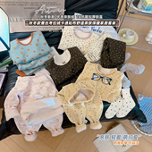 2025冬新款 宠粉 女童蚕丝考拉绒卡通贴布舒适亲肤保暖套装 PJ012鹏