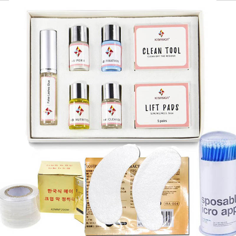 半永久角蛋白翘睫术套盒 简易冷烫睫毛套装 芭比娃娃电眼翘睫毛套