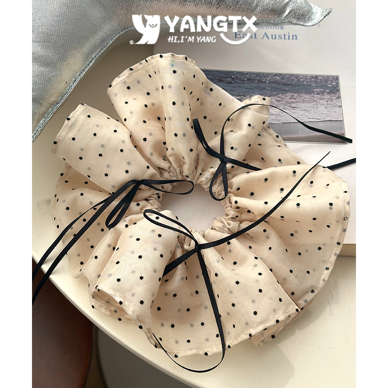 芭蕾风蝴蝶结大肠发圈头饰