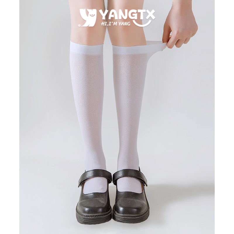 夏季女压力瘦腿袜JK丝袜中长筒袜