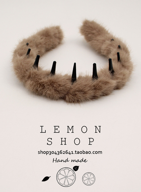 毛绒发箍女洗脸头箍秋冬新款带齿防滑高颅顶网红高级感发卡头饰品