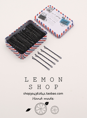 发夹一字夹少女固定刘海碎发边夹韩国简约黑色钢夹小夹子卡子发卡