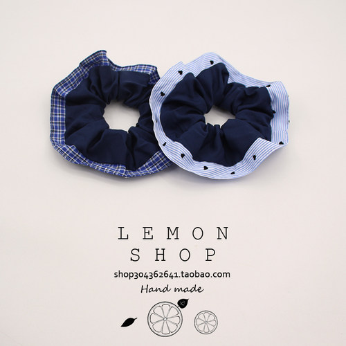 韩版新款ins条纹大肠发圈布艺头绳发绳马尾丸子头学生高级感头饰