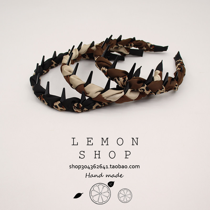 布艺麻花辫发箍带齿防滑头箍精致外出发卡高级感2025新款气质发饰