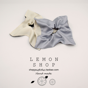 真丝方巾大肠发圈法式复古扎头发皮筋韩国网红新款高级感发绳头绳