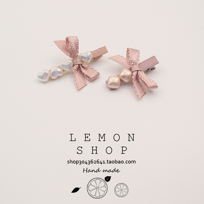 珍珠蝴蝶结发夹鸭嘴夹韩国侧边刘海夹一字夹网红2025年新款气质女