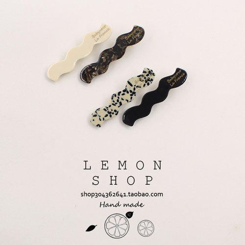 醋酸发夹复古法式鸭嘴夹