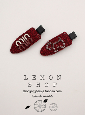 红色新年发夹韩国网红新款发财甜美时尚刘海夹侧边百搭边夹发饰女