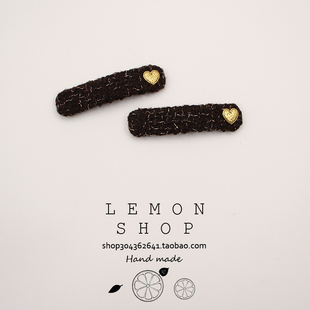 侧边前额刘海夹子秋冬2025年新款 爱心边夹韩国网红发夹发卡发饰品