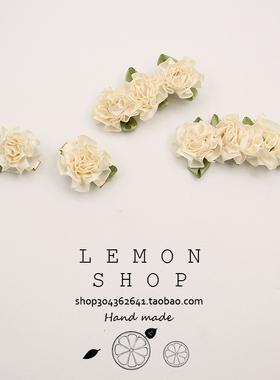 超仙白色山茶花发夹女2025新款碎发高级感森系发卡刘海小夹子头饰