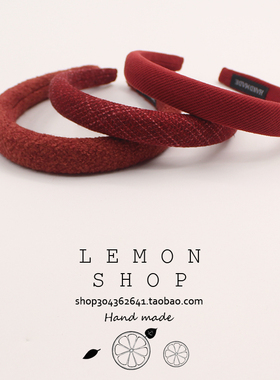 红色发箍新年头箍高级感秋冬发饰洗脸高颅顶压发新款发卡发捆头饰