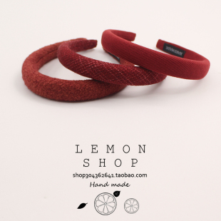 红色发箍新年头箍高级感秋冬发饰洗脸高颅顶压发新款发卡发捆头饰