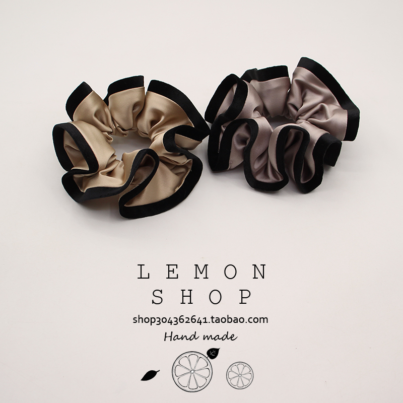 韩系复古花苞大肠发圈气质优雅木耳大号头花高级感头饰发绳丸子头