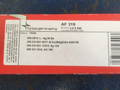 德国进口焊条Fontarg低银