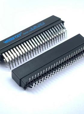 WingTAT野口 总线插座 S-50L-2.54-5 50P 金手指弯脚插槽 无耳