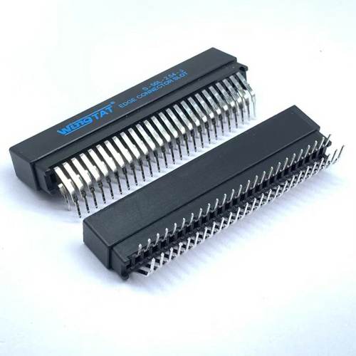 WingTAT野口 总线插座 S-50L-2.54-5 50P 金手指弯脚插槽 无耳