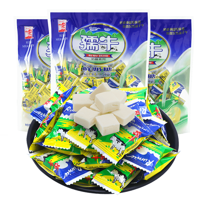孺牛奶糖8090后怀旧零食