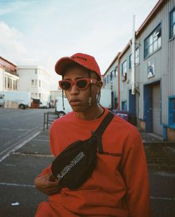 WAIST PLACES BAG印花背带串标腰包单肩斜跨包男女情侣 FACES