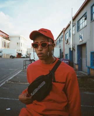 PLACES+FACES P+F WAIST BAG印花背带串标腰包单肩斜跨包男女情侣