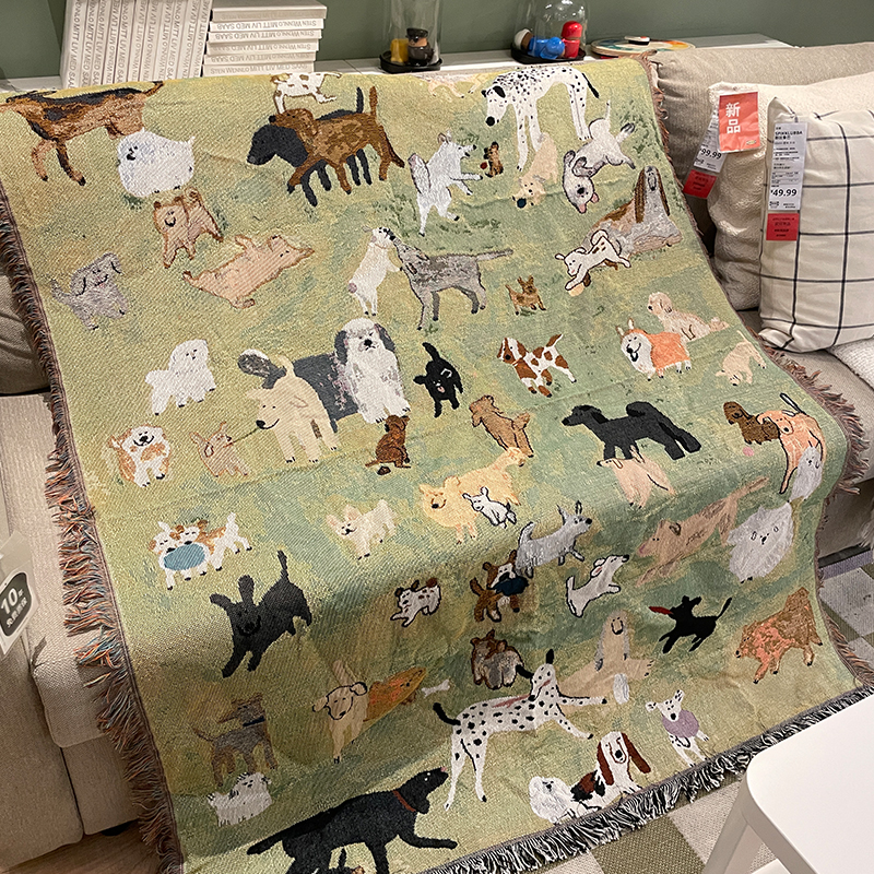 卡通沙发毯子午睡盖毯针织毯地毯