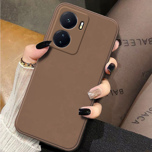 适用于iQOOZ6手机壳新款液态硅胶iQOOZ6x防摔全包直边耐脏纯色保护套爱酷Z六魔方男女商务简约沙漠金超薄软壳