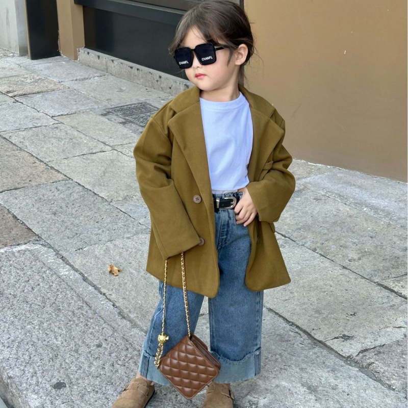 女童小西装外套2024年春秋新款韩