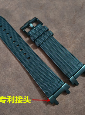 适配卡西欧火山雷MTG-B1000硅胶表带MTGB1000运动防水硅胶表带