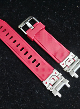 适配卡西欧MTG-B1000/G1000硅胶表带G-SHOCK钢铁之心mtgb1000表带