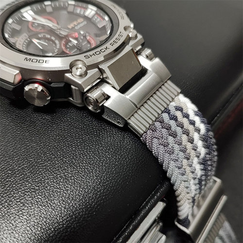 适配卡西欧mtg b1000尼龙表带g-shock mtg-b1000尼龙弹力运动表带
