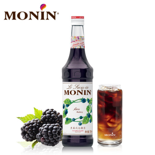 莫林MONIN黑莓风味糖浆玻璃瓶装