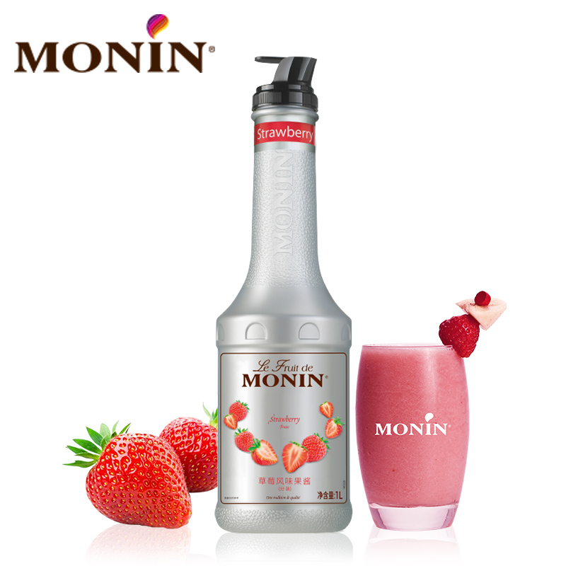 莫林MONIN草莓风味果酱瓶装1000m