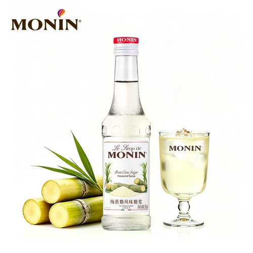 莫林monin纯蔗糖风味玻璃250ml