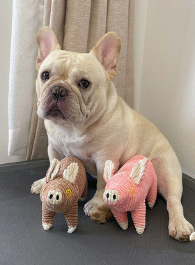 法斗狗狗发声玩具猪磨牙陪睡小型犬幼犬宠物用品解闷神器互动玩具