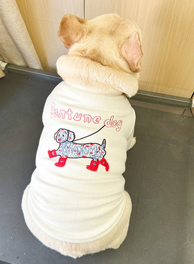 法斗狗狗衣服小型犬薄款卡通小狗T恤四季通用棉幼犬泰迪居家服