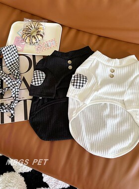 2025狗狗衣服秋冬格子套装宠物衣服法斗柯基泰迪小型犬可爱居家款