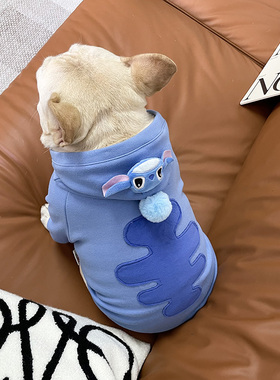 小狗狗套头衣服法斗雪纳瑞泰迪比熊猫咪宠物秋冬加绒厚卫衣巴哥犬